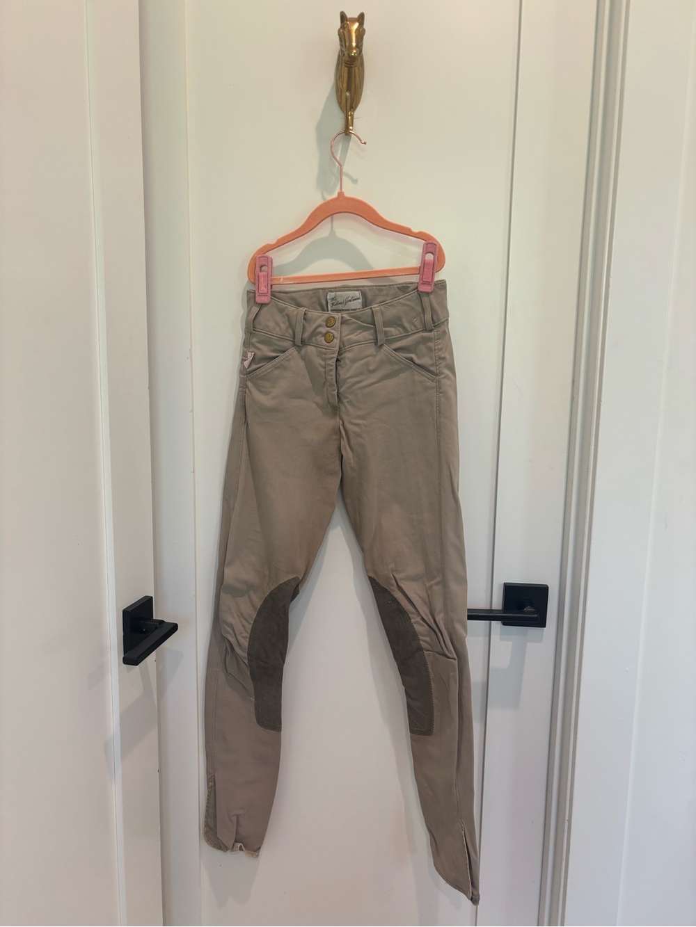 The Tailored Sportsman ORIGINAL 22 Beige/Tan Riding Breeches with Knee Patches